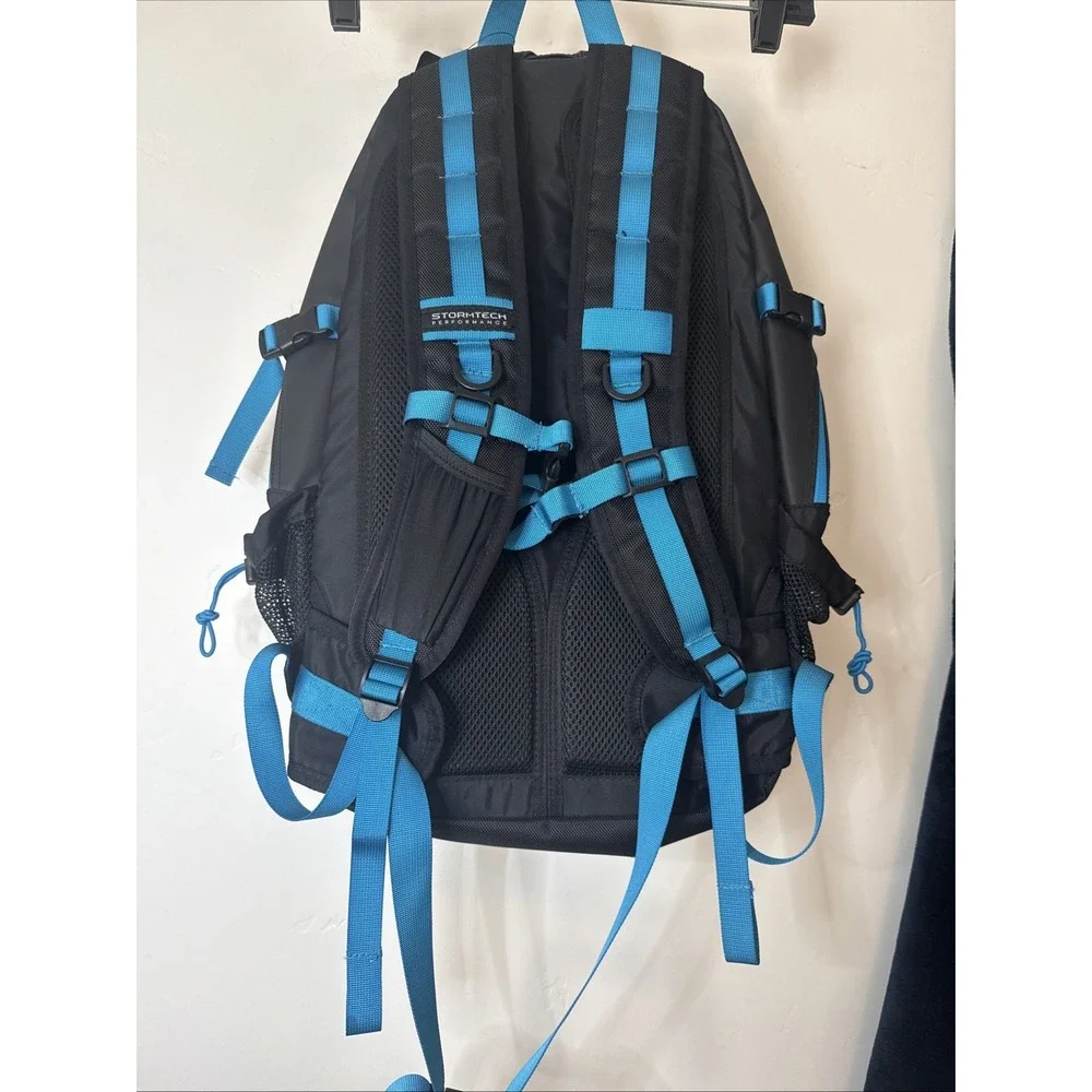 STORMTECH WBP-2 Adult's Deluge Backpack Black Blue Greek Flag Waterproof NWT